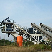 Мобильный бетонный завод YHZS 35